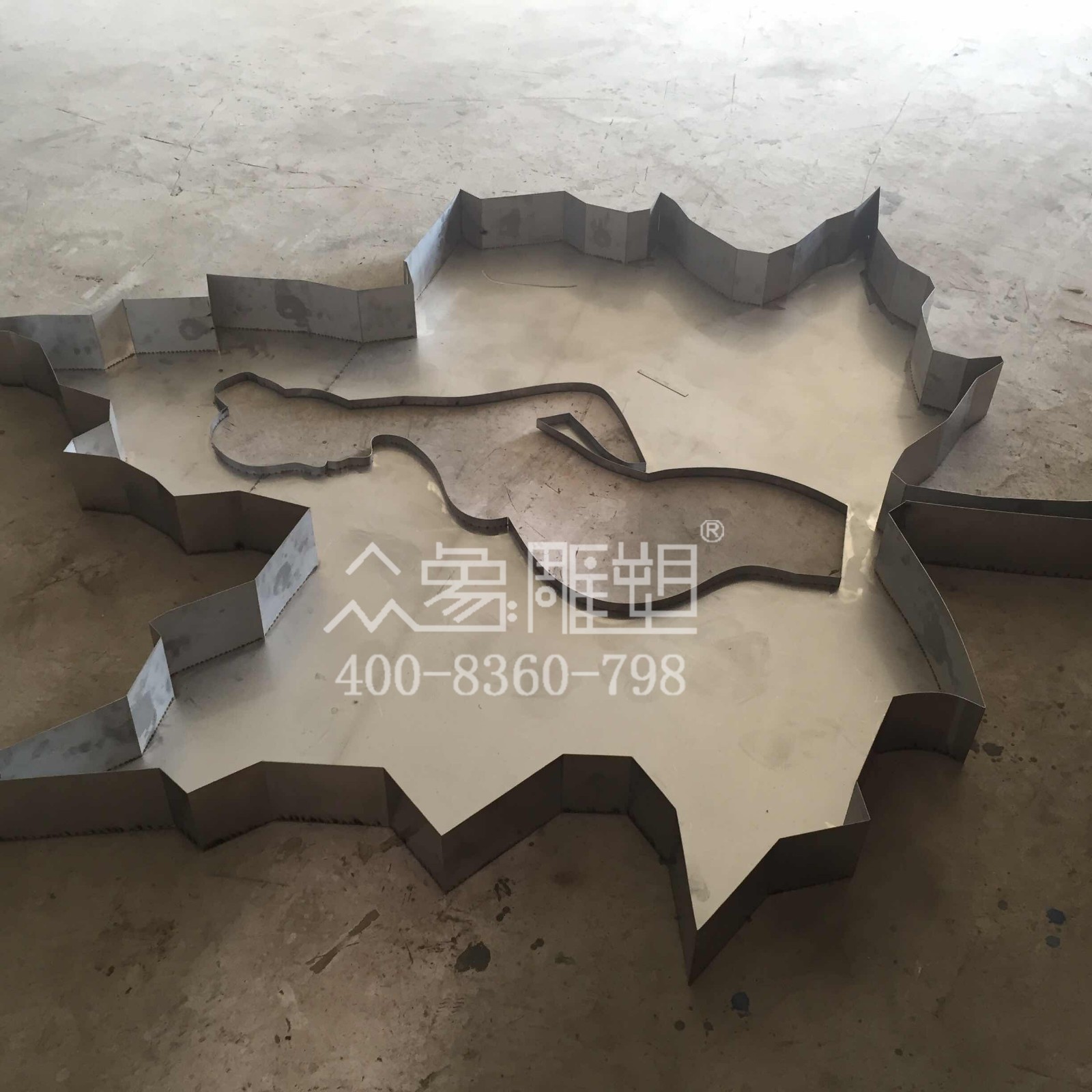 鏡鐵區蘇州紅葉花園不銹鋼楓葉