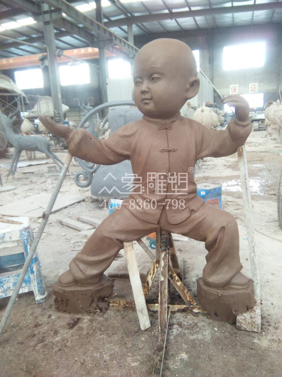 鏡鐵區蘇州新精武功夫小子雕塑